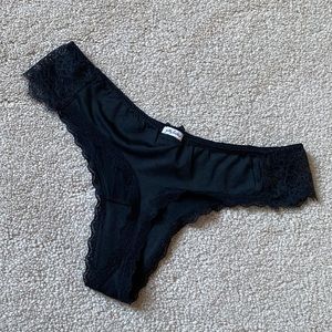 Lace Trim Thong